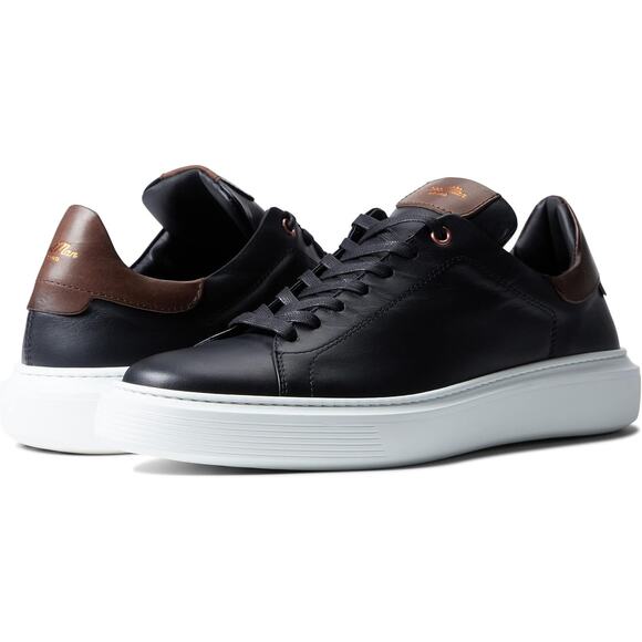 New Good Man Brand Black Dark Vachetta Edge Italy Sneakers Size 10 - Picture 1 of 7